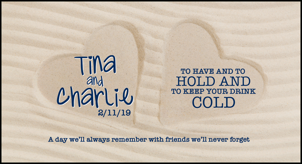 Beach Stubby Holder Designs